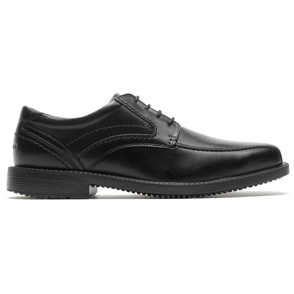 Pantofi Oxford Barbati Rockport Style Leader 2 Bike Toe Negrii - Romania 1376-JSLGX